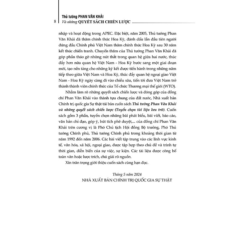Thủ tướng Phan Văn Khải và những quyết sách chiến lược (Tuyển chọn tài liệu lưu trữ) - Ảnh 4
