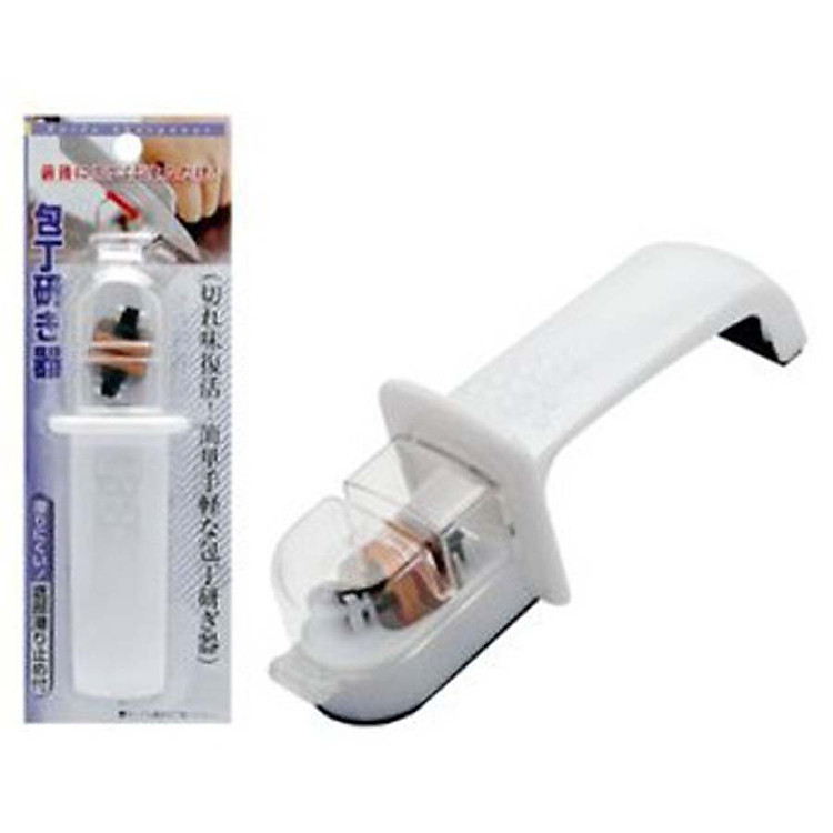 Bộ 2 đá mài cao cấp, tay cầm bằng nhựa an toàn tuyệt đối giúp mài sắc dao nhanh chóng và tiện lợi - Hàng nội địa Nhật