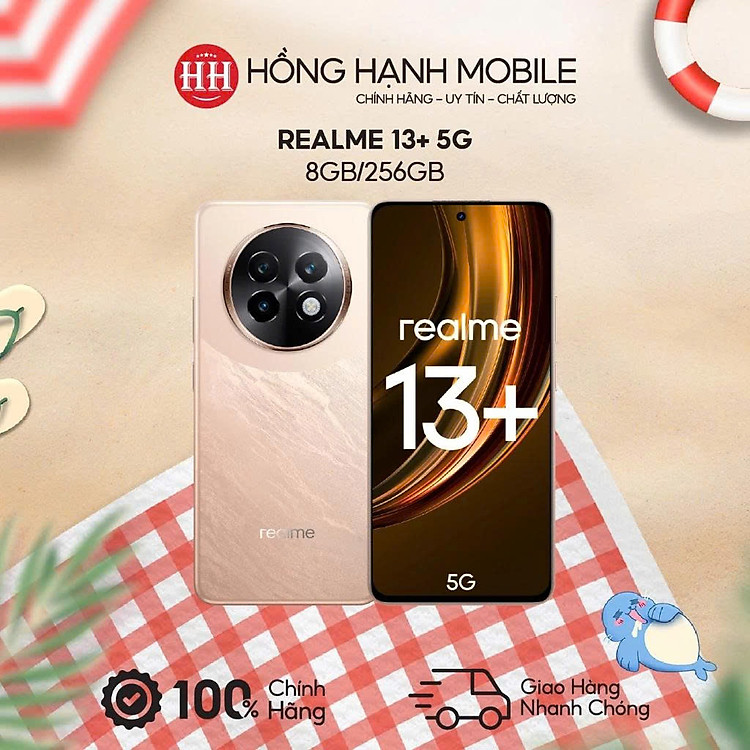 Điện Thoại Realme 13+ 5G 8GB/256GB - Hàng Chính Hãng
