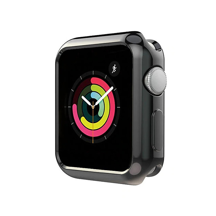 Case ốp bảo vệ silicon dẻo viền màu cho Apple Watch 42mm hiệu HOTCASE (chống va đập trầy xước, chống bụi, bảo vệ viền) - Hàng chính hãng