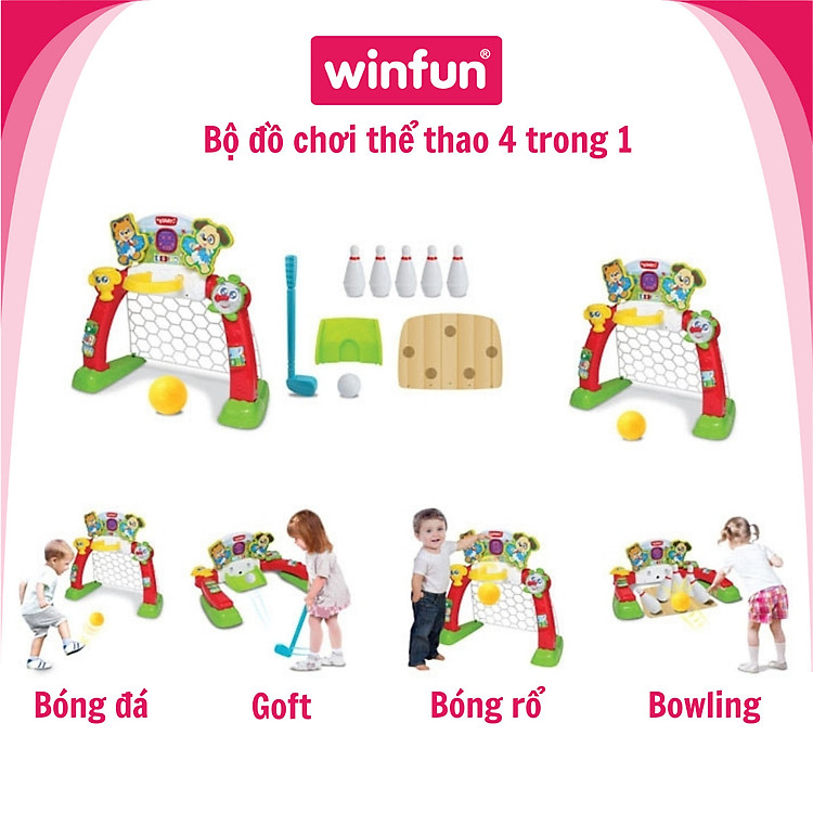 Mua Bộ đồ chơi thể thao 4in1 Winfun Chính hãng Ưu đãi - Hình ảnh 2