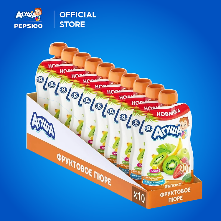 Mua Thùng 10 Gói Trái cây nghiền Agusha Giá tốt