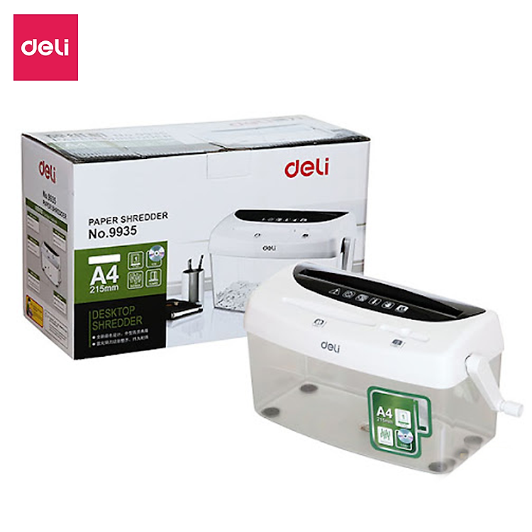 Máy Hủy Tài Liệu Mini Deli 9935 - Ảnh 7