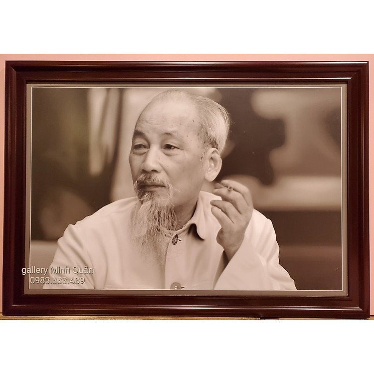 Ảnh gốc đen trắng Chủ Tịch Hồ Chí Minh kính yêu