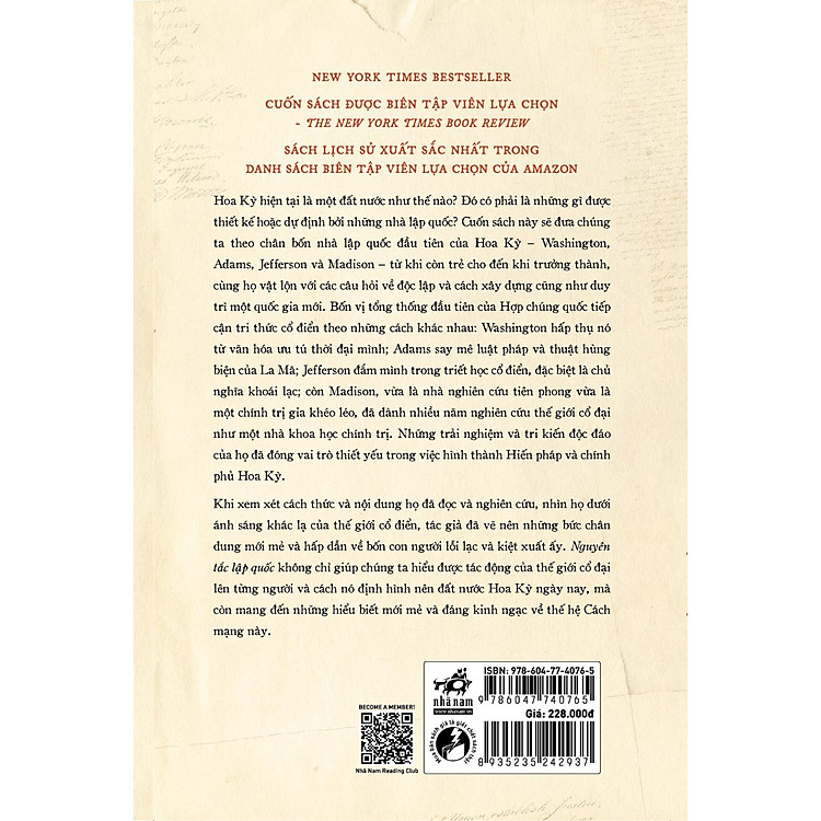 Nguyên tắc lập quốc - Những tư tưởng căn bản của các nhà lập quốc Hoa Kỳ - Ảnh 2