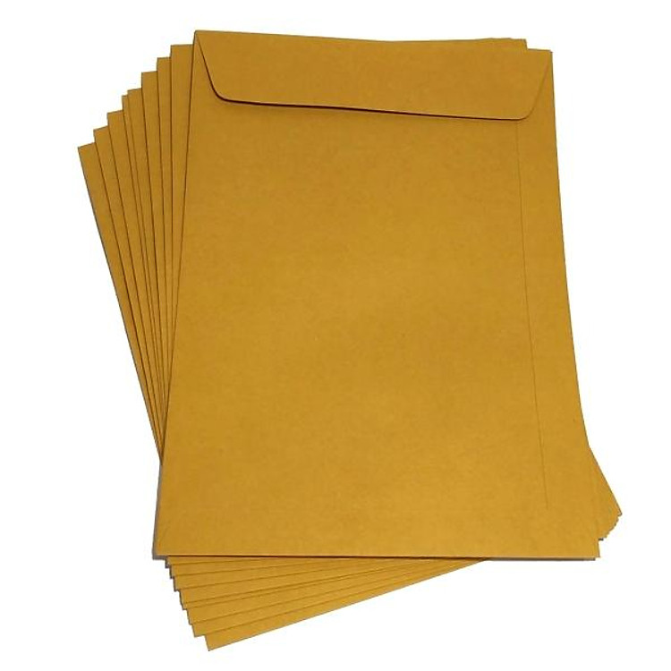 Bao Hồ Sơ Vàng Có Keo (10 cái)