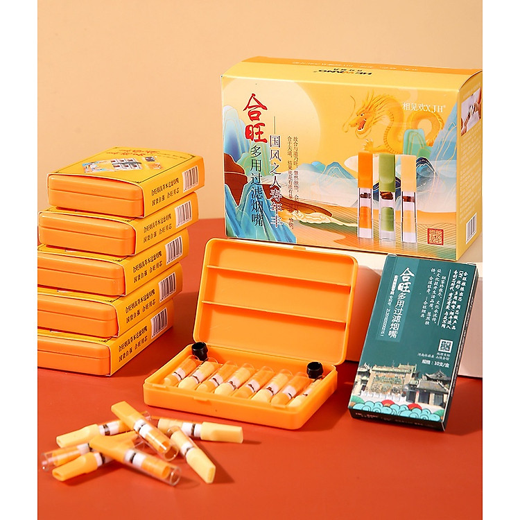 Hộp 8 Đầu Lọc Tẩu Thuốc Thảo Mộc Cao Cấp - Ảnh 6