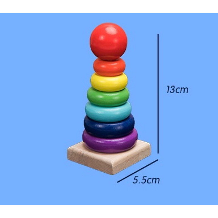 Combo 8 món đồ chơi gỗ an toàn Chính hãng Tiết kiệm - Hình ảnh 5