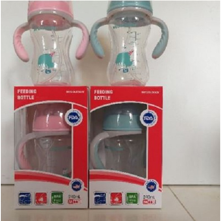 Bình sữa MCGoldson cổ rộng 300ml Giá tốt - Hình ảnh 4