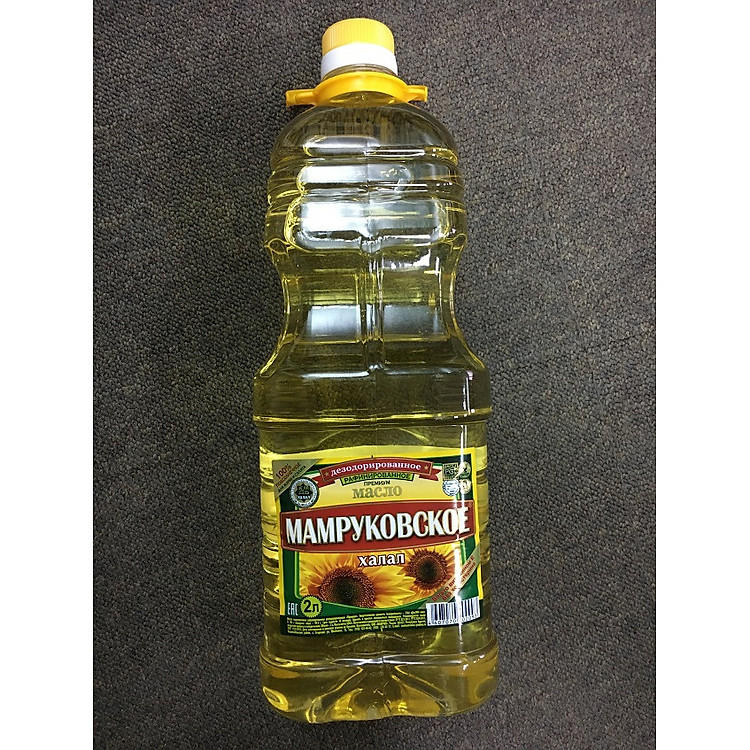Dầu hướng dương tinh lọc Mamrukovskoe - chai 2000ml