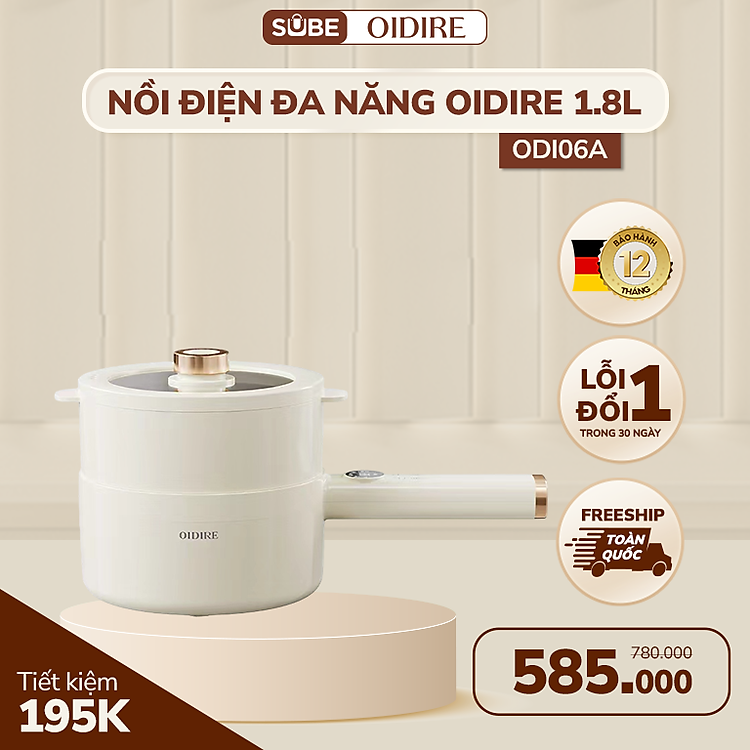 Nồi điện đa năng OIDIRE 1.8L ODI06A (700W) - Hàng chính hãng