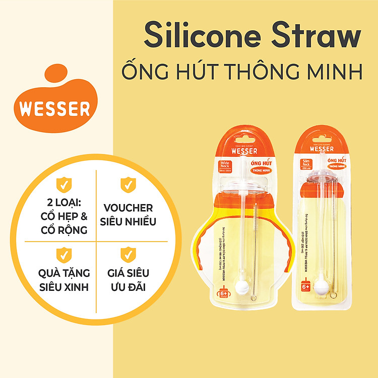 Mua Ống hút thông minh Wesser – Cổ hẹp Tiết kiệm