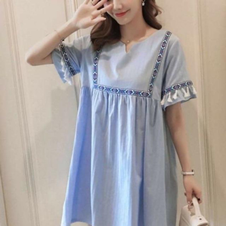 Đầm bầu babydoll, váy bầu cho mẹ và bé trước và sau sinh