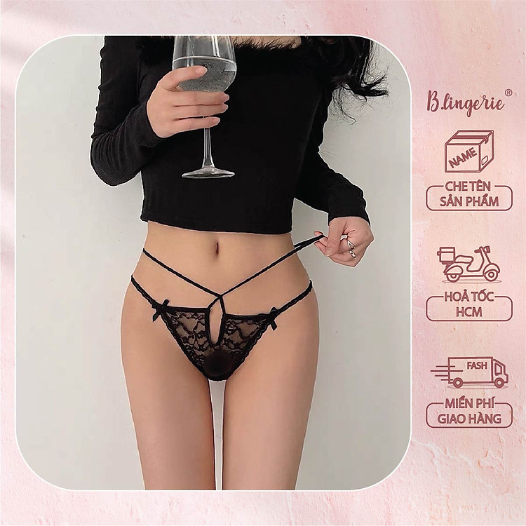 Quần Lót Ren Xéo Dây Gợi Cảm - B.Lingerie