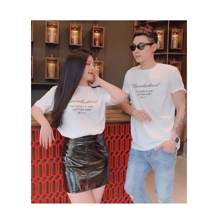 Áo thun đôi màu trắng