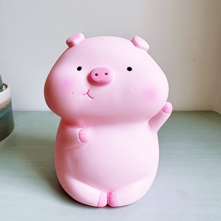 Ống Tiết Kiệm Trang Trí Heo Hồng Smile 2 Sắc Thái