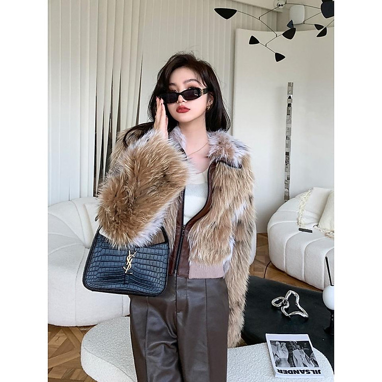 Áo khoác lông cao cấp mềm mại thiết kế cài khóa sang chảnh trẻ trung phong cách châu âu hiện đại. hàng QC KCC1269