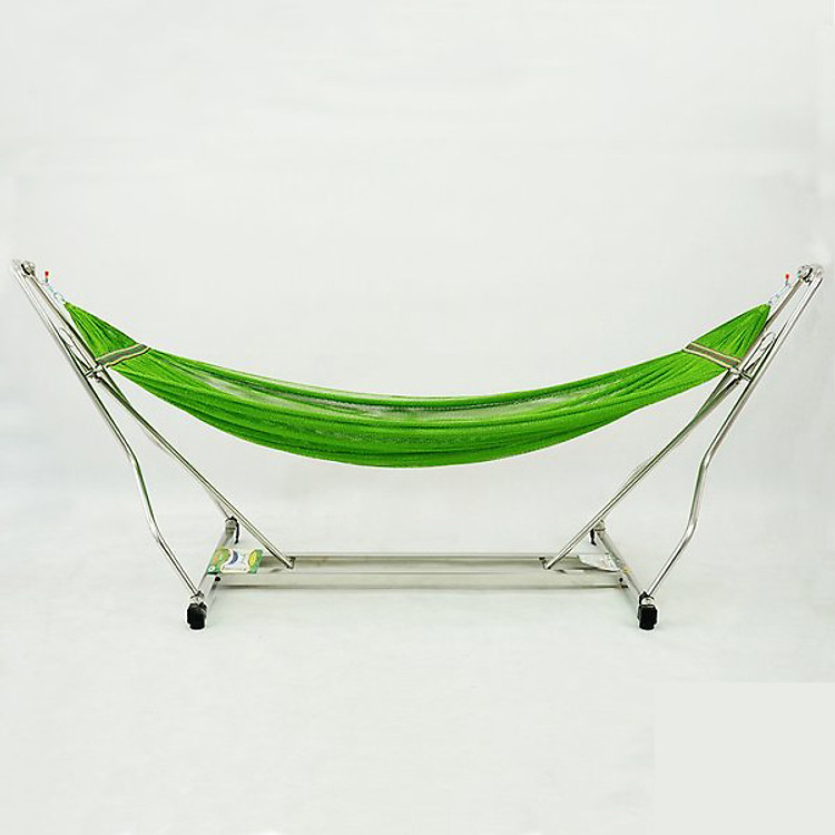 Bộ Khung Võng Xếp THÁI SƠN Ống Vuông chất liệu inox + Võng lưới ( HÀNG CHÍNH HÃNG - ĐỔI TRẢ MIỄN PHÍ )