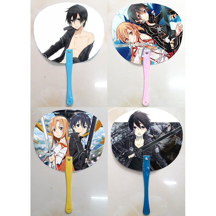 Qụat cầm tay in ảnh 2 mặt khác nhau Sword Art Online - Kirito - Ảnh 2