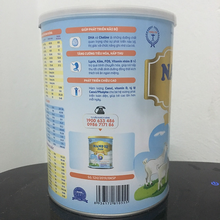 Sữa Dê NANO IQ PLUS 900g Tăng Cân Tiết kiệm - Hình ảnh 5