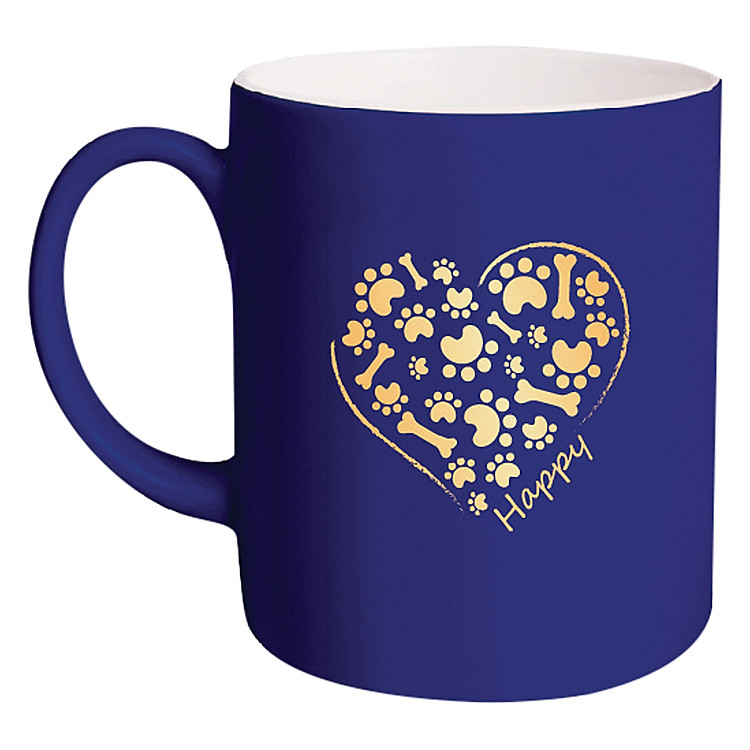 Ly Sứ Cao Cấp Dong Hwa Hình Trái Tim MC001 (300ml) - Xanh Copal