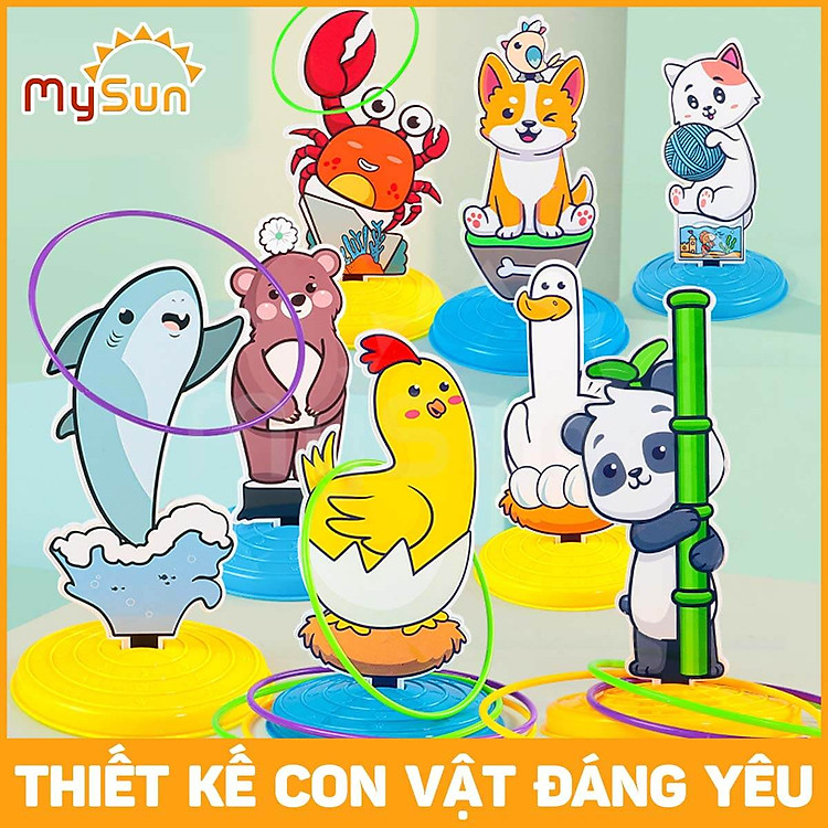 Bộ đồ chơi NÉM VÒNG cổ chai MySun Chính hãng Giá rẻ - Hình ảnh 5