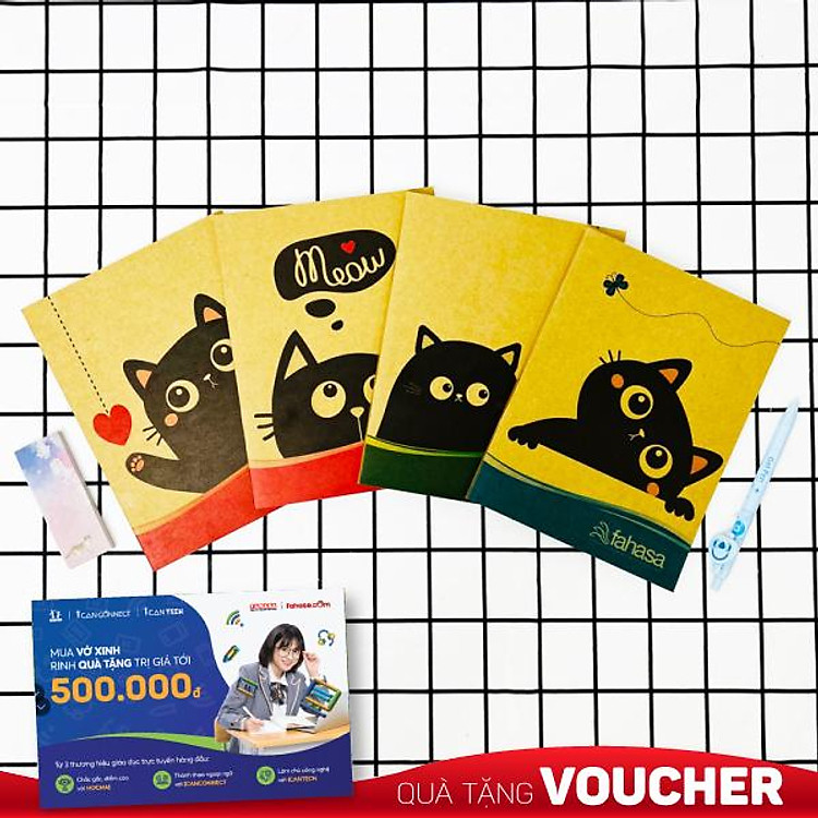 Tập Học Sinh Funny Cats 4 Ô Ly (100 trang, 100gsm)