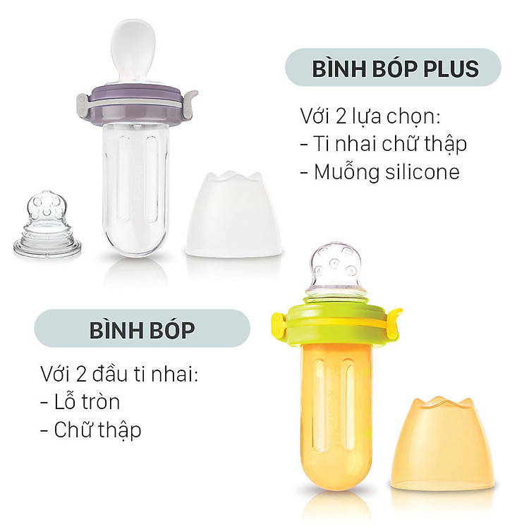 Bình Bóp Chống Hóc Kidsme Cho Bé Chính hãng Giá tốt - Hình ảnh 3