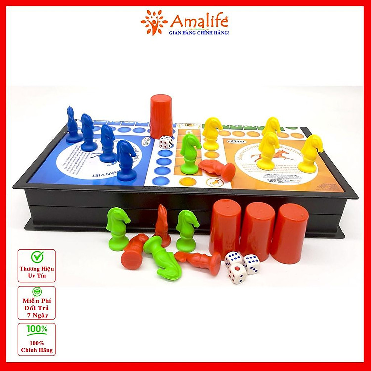 Bộ Cờ Cá Ngựa Nam Châm An Toàn Chính hãng Tiết kiệm - Hình ảnh 3
