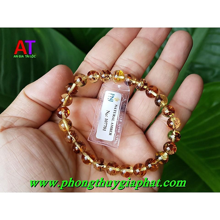 Vòng đeo tay hổ phách