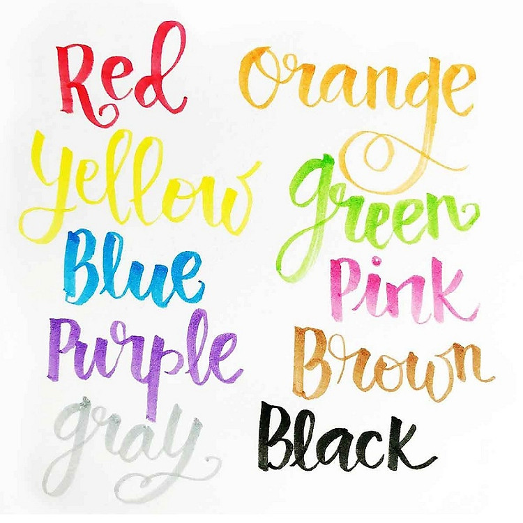 Bộ Bút Viết Thư Pháp Tombow Fudenosuke Colouring (2 chiếc) - Ảnh 4