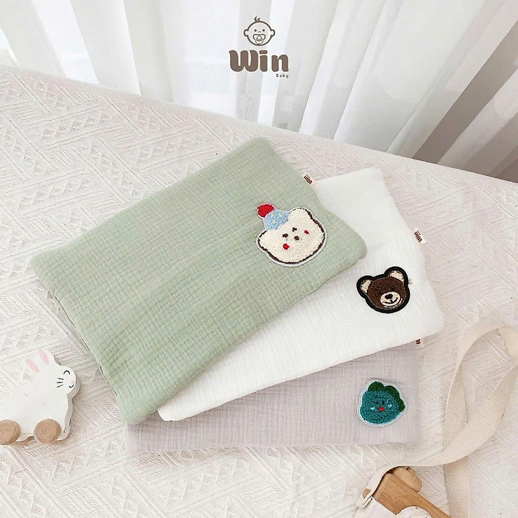 Mua Gối Phẳng Xô Muslin Hổ Vàng cho Sơ Sinh Chính hãng Giá tốt - Hình ảnh 5