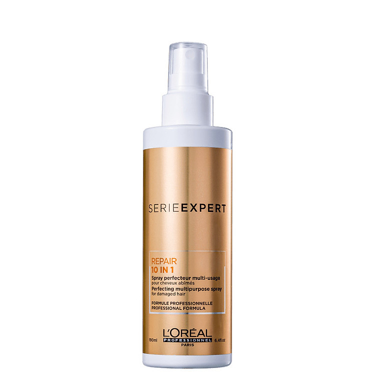 Xịt dưỡng tóc L'oreal Serie Expert repair 10 in 1 spray đa năng phục hồi tóc khô hư tổn 190ml
