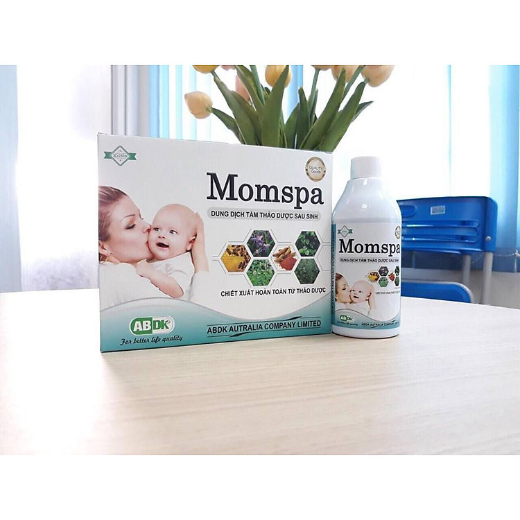 Dung dịch tắm thảo dược sau sinh MOMSPA (set 3 chai) phục hồi cơ thể MẸ sau sanh (Tặng kèm móc khóa siêu cute Hàn QUốc)