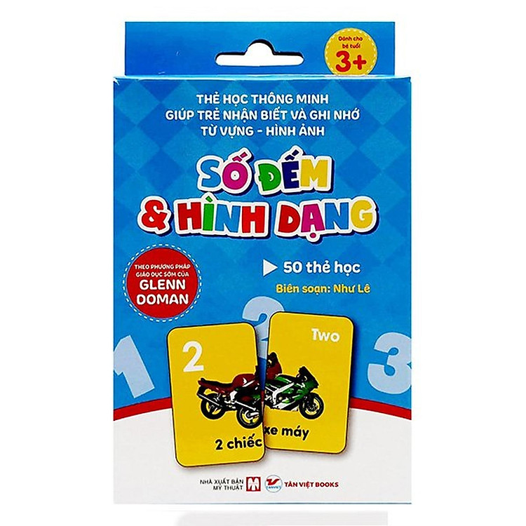 Thẻ Học Thông Minh Giúp Trẻ Nhận Biết Và Ghi Nhớ Từ Vựng-Hình Ảnh - Số Đếm Hình Dạng - Bản Quyền
