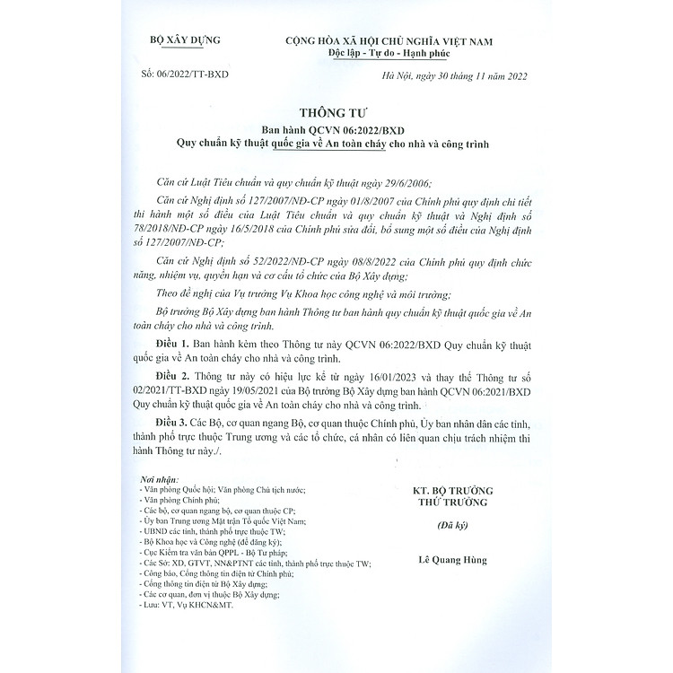 QCVN 03: 2022/BXD - Quy Chuẩn Kỹ Thuật Quốc Gia Về Phân Cấp Công Trình Phục Vụ Thiết Kế Xây Dựng - Ảnh 2