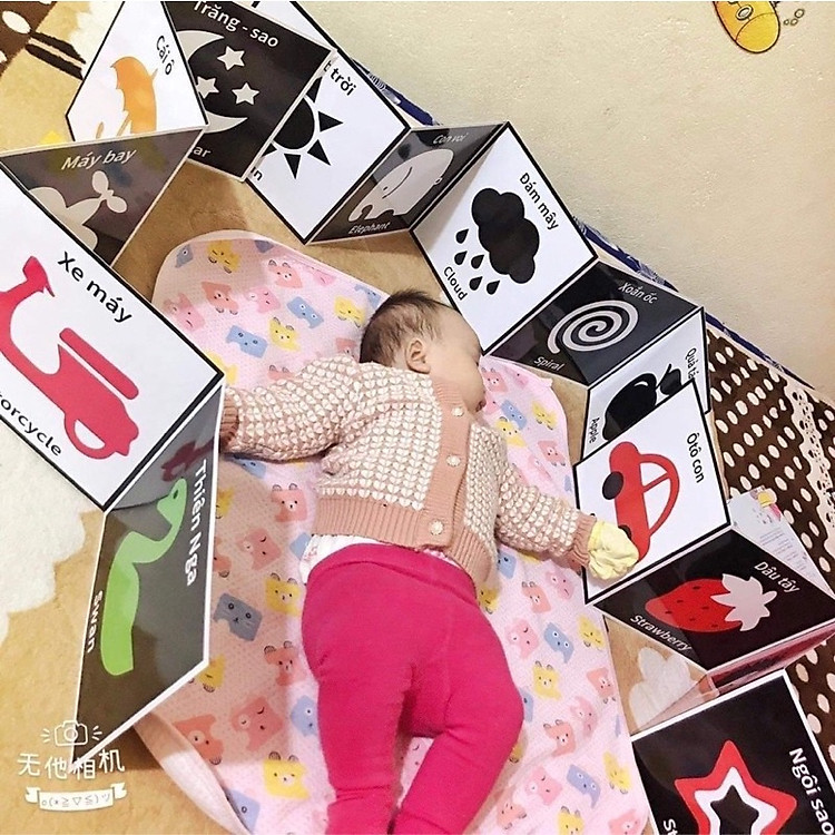 Tranh kích thích thị giác cho trẻ sơ sinh Chính hãng Tiết kiệm - Hình ảnh 5