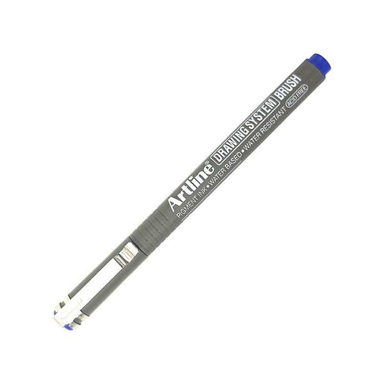 Bút Vẽ Kĩ Thuật Brush Artline EK-23FN – Màu Xanh