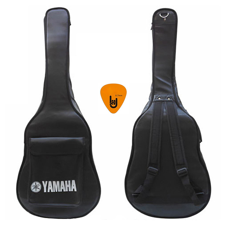 Bao Da Đựng Đàn Guitar 3 Lớp Yamaha Bag YAB (Túi đựng Acoustic và Classic Ghi-ta, Có 2 quai đeo, Ngăn đựng đồ) - Kèm Móng Gảy DreamMaker