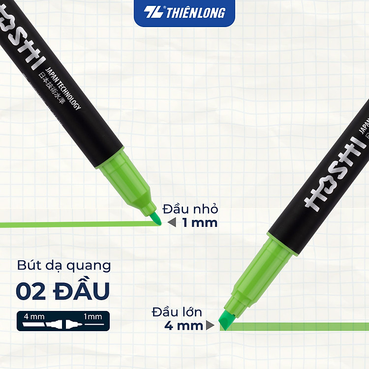 Bút Dạ Quang Hoshi Thiên Long HL-018/HS - Vàng - Ảnh 5