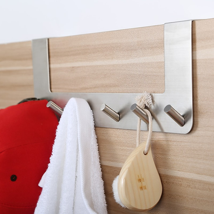 Móc áo inox 304 cao cấp gài cửa MA37, móc treo đồ gài cửa