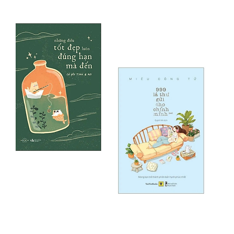 Combo 2 cuốn: Những Điều Tốt Đẹp Luôn Đúng Hạn Mà Đến+ 999 Lá Thư Gửi Cho Chính Mình - Mong Bạn Trở Thành Phiên Bản Hạnh Phúc Nhất ( tập 2 ) / Truyện ngắn hay nhất mọi thời đại / Tặng kèm Bookmark Happy Life