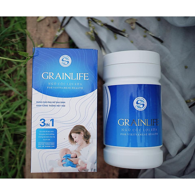 Ngũ Cốc Lợi Sữa 3IN1 Long Liên (500gr) - Thực Phẩm Dinh Dưỡng Cho Mẹ Mới Sinh - Giúp Sữa Nhanh Về - 100% Hữu Cơ - Kiểm Nghiệm ATVSTP Và Công Bố Chất Lượng