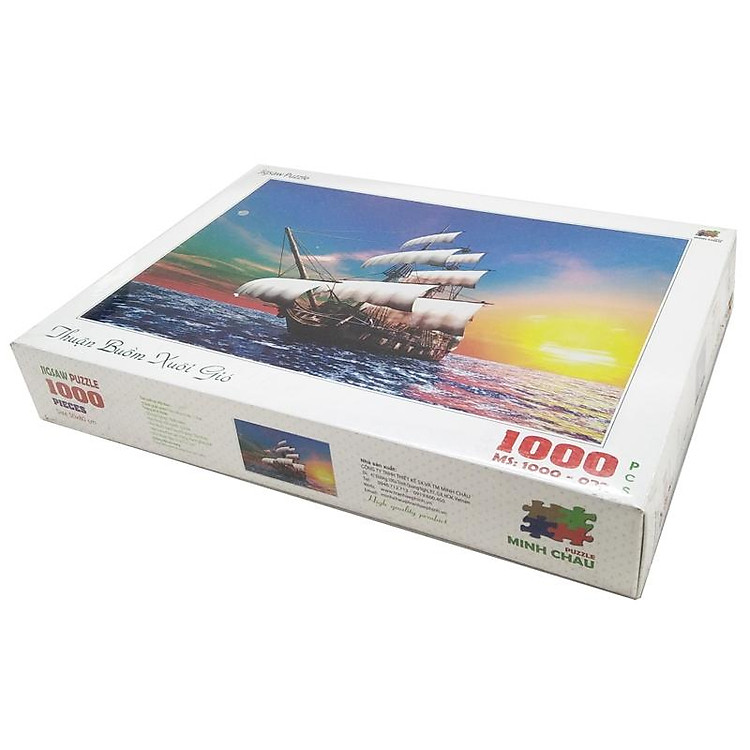 Bộ Tranh Xếp Hình 1000 Mảnh - Thuận Buồm Xuôi Gió Chính hãng Giá tốt - Hình ảnh 2