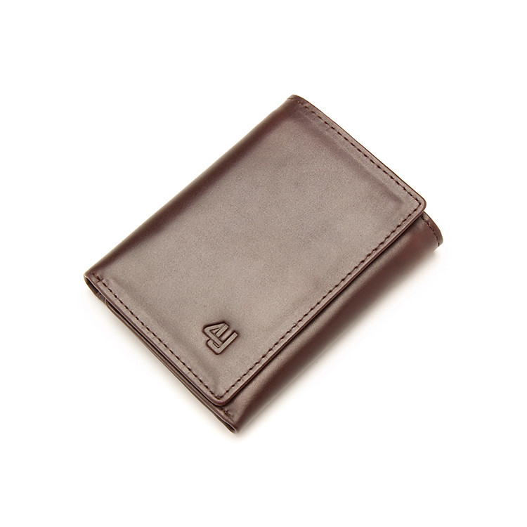 Bóp Ví Nam Da Bò Thật 4U Cao Cấp Dáng Đứng Gấp 3 FA190