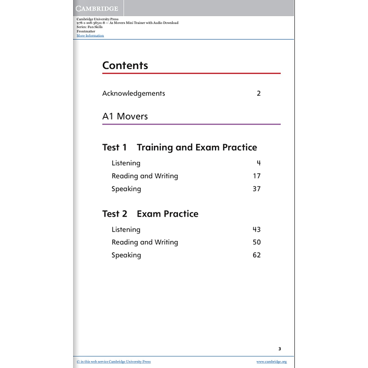 A1 Movers Mini Trainer With Audio Download - Ảnh 3