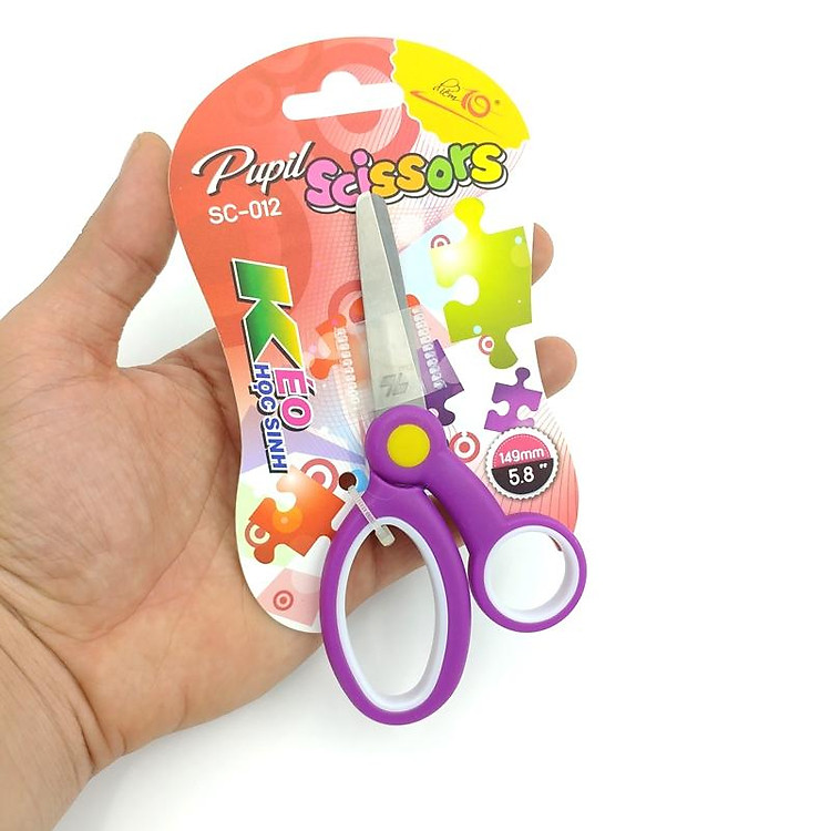 Kéo học sinh SC - 012 (Màu tím) - Ảnh 3