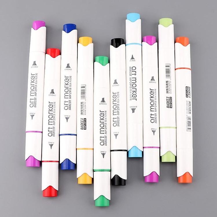 Hộp Bút Lông Hai Đầu BAOKE (36 màu) - Ảnh 3