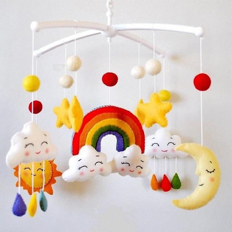 Treo nôi cho bé cầu vồng sau mưa