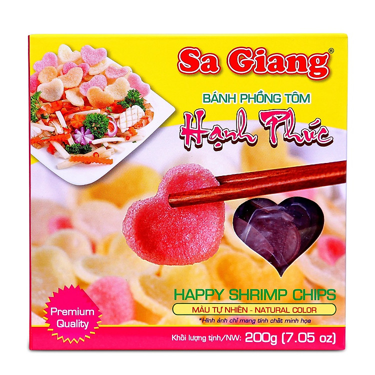 Bánh phồng tôm hạnh phúc Sa Giang 200g
